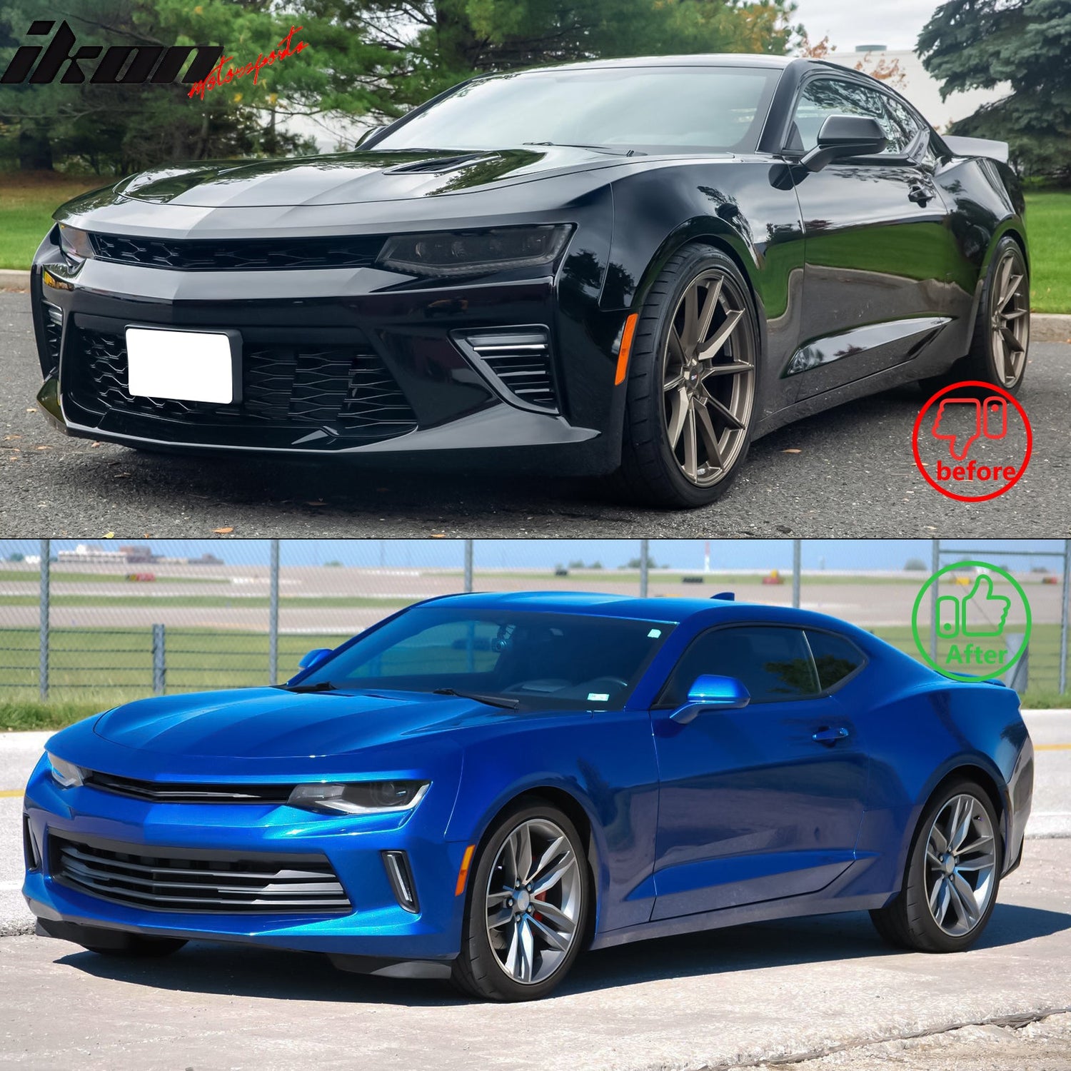 2016-2018 Chevrolet Camaro Projector DRL LED Headlights Lamps