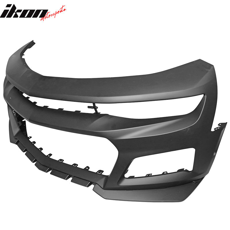 2016-2018 Chevrolet Camaro ZL1 Black Front Bumper w/ Lip & Grille PP