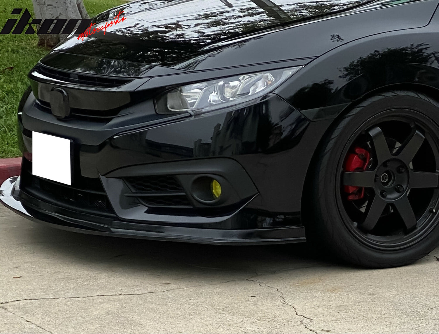 2016-2018 Honda Civic Coupe Sedan MDA Style Unpainted Front Bumper Lip