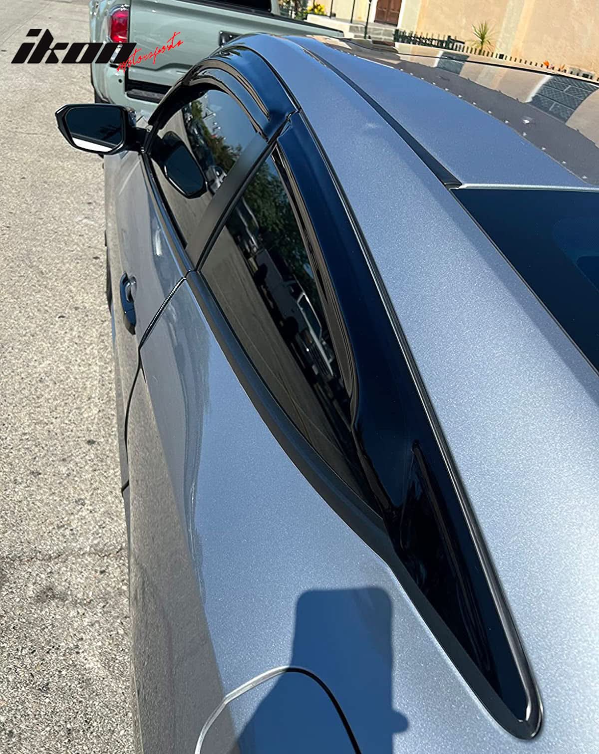 2016-2020 Honda Civic Coupe Mugen Style Window Visors Rain Wind Guards
