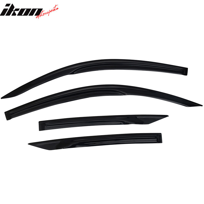 2016-2020 Honda Civic Coupe Mugen Style Window Visors Rain Wind Guards