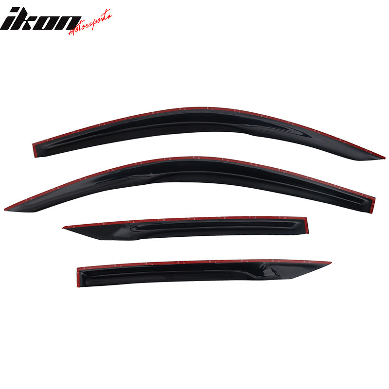 2016-2020 Honda Civic Coupe Mugen Style Window Visors Rain Wind Guards