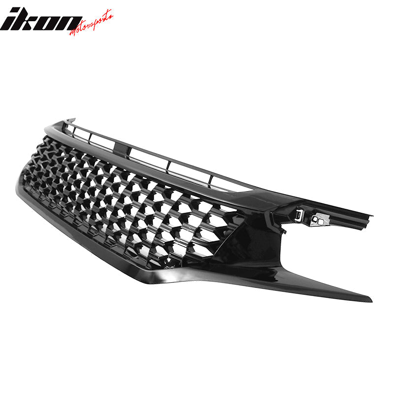 2016-2021 Honda Civic Coupe Sedan Hatchback Mesh Grille w/2PC Eyebrows