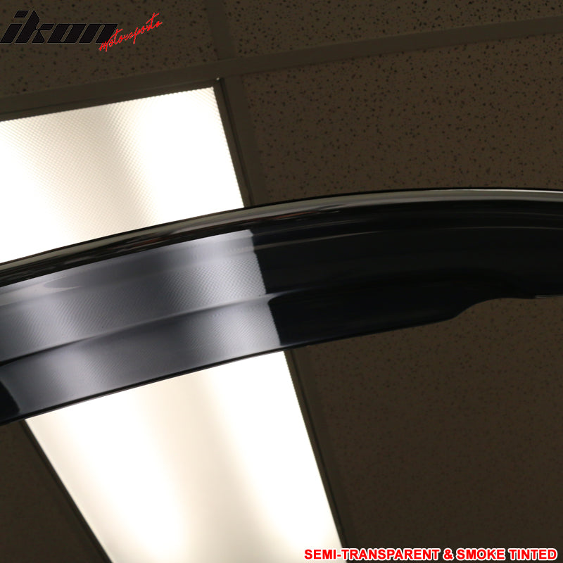 2016-2021 Honda Civic Sedan Smoke Chrome Mugen Window Visors Acylic