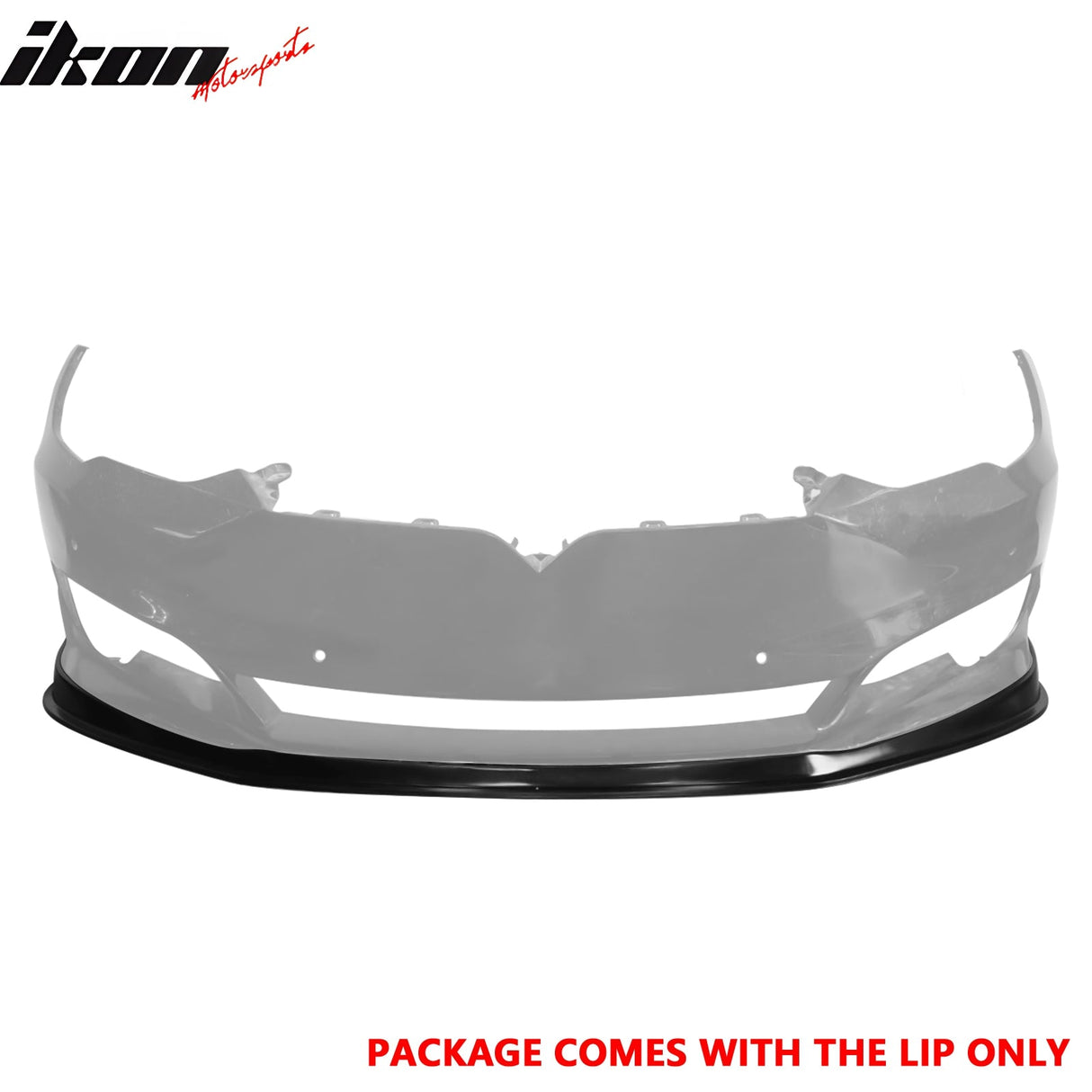 2016-2021 Tesla Model S MDA Style Unpainted Black Front Bumper Lip PU