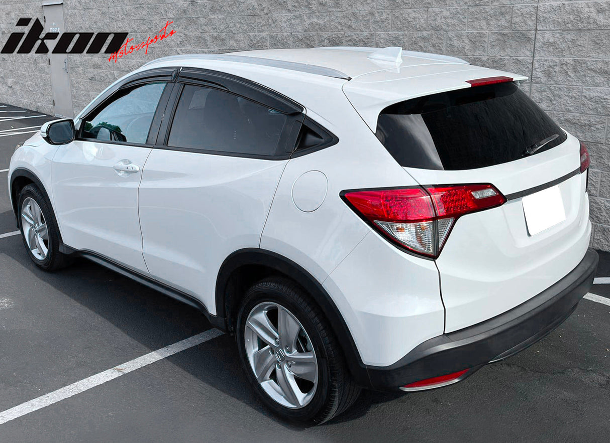 2016-2022 Honda HRV Window Visor Mugen Style Smoke Tinted Acrylic