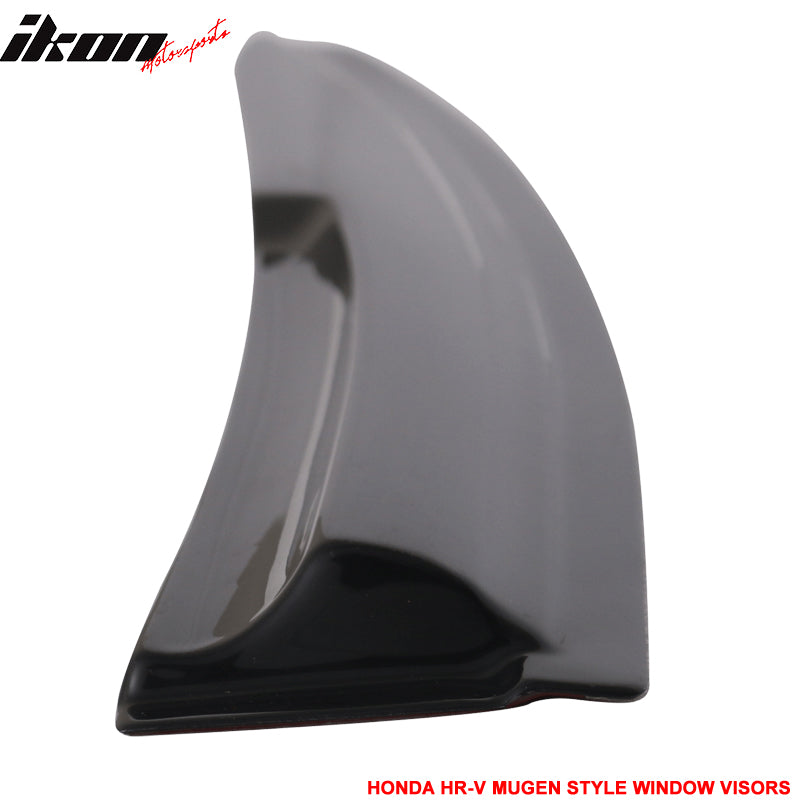 2016-2022 Honda HRV Window Visor Mugen Style Smoke Tinted Acrylic