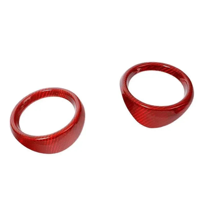 2016-2024 Camaro Carbon Fiber Dash AC Vents Chrome Delete Cover