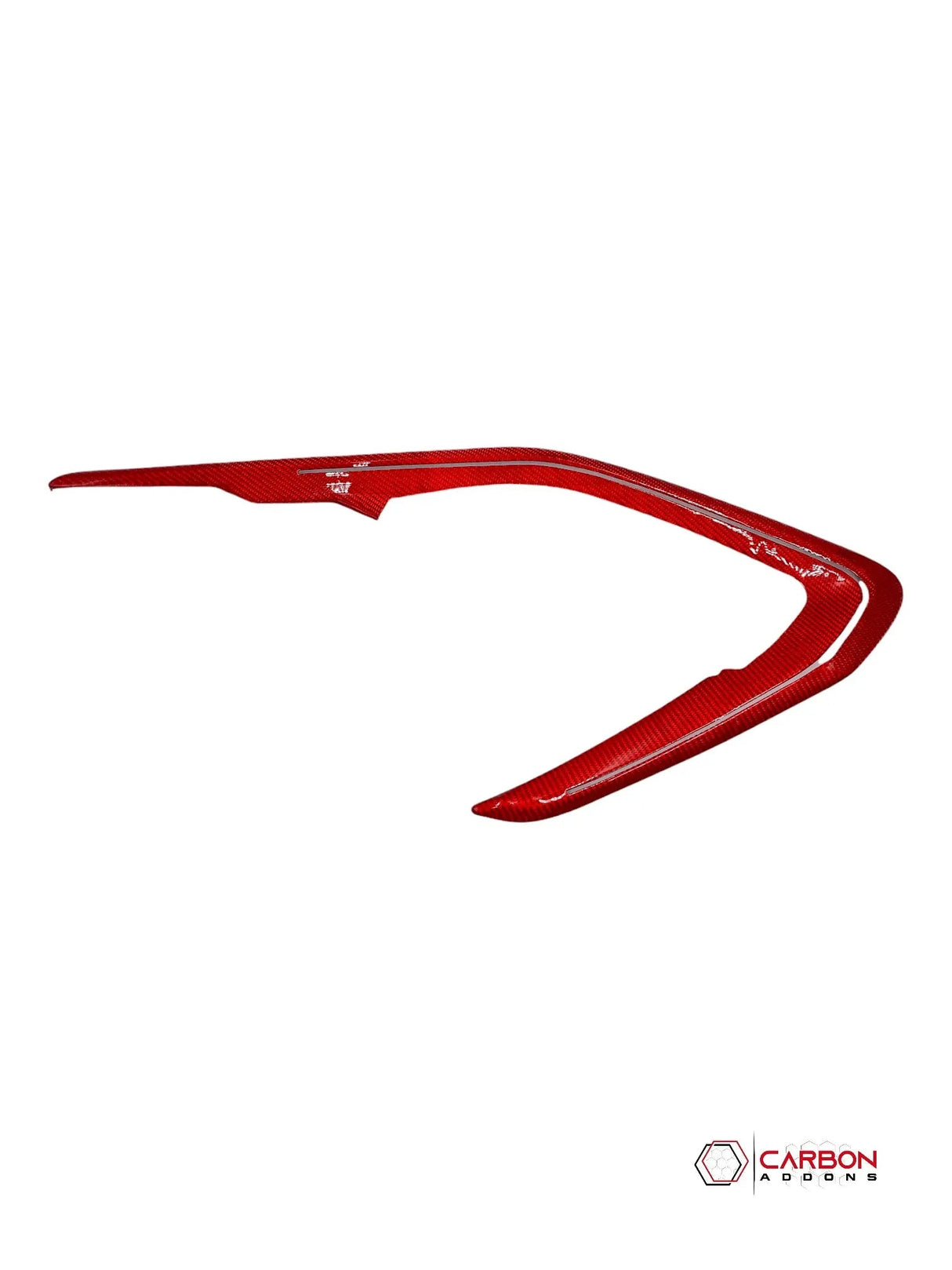 2016-2024 Camaro Real Carbon Fiber Interior Door Panel Chrome Trim Cover