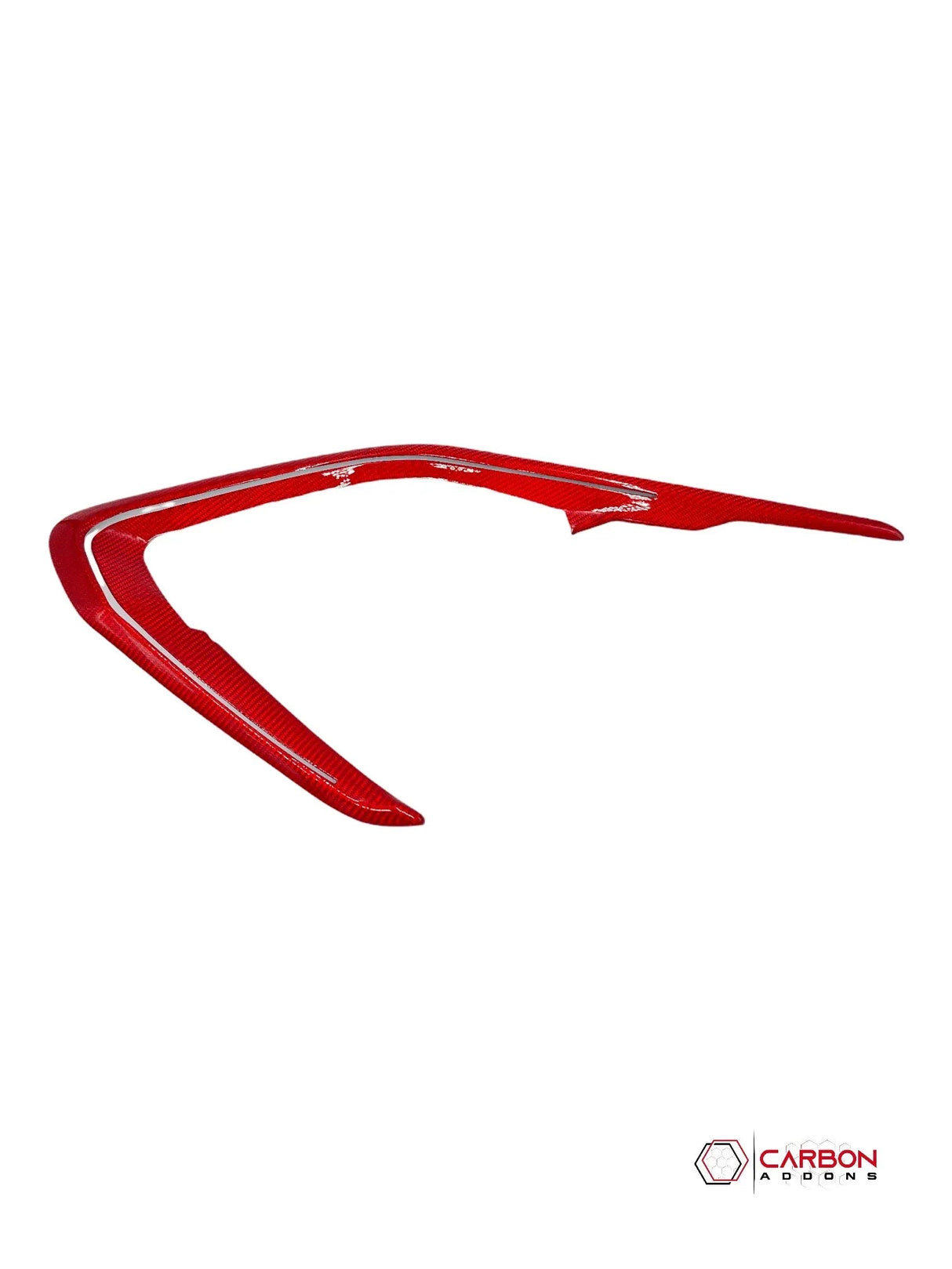 2016-2024 Camaro Real Carbon Fiber Interior Door Panel Chrome Trim Cover