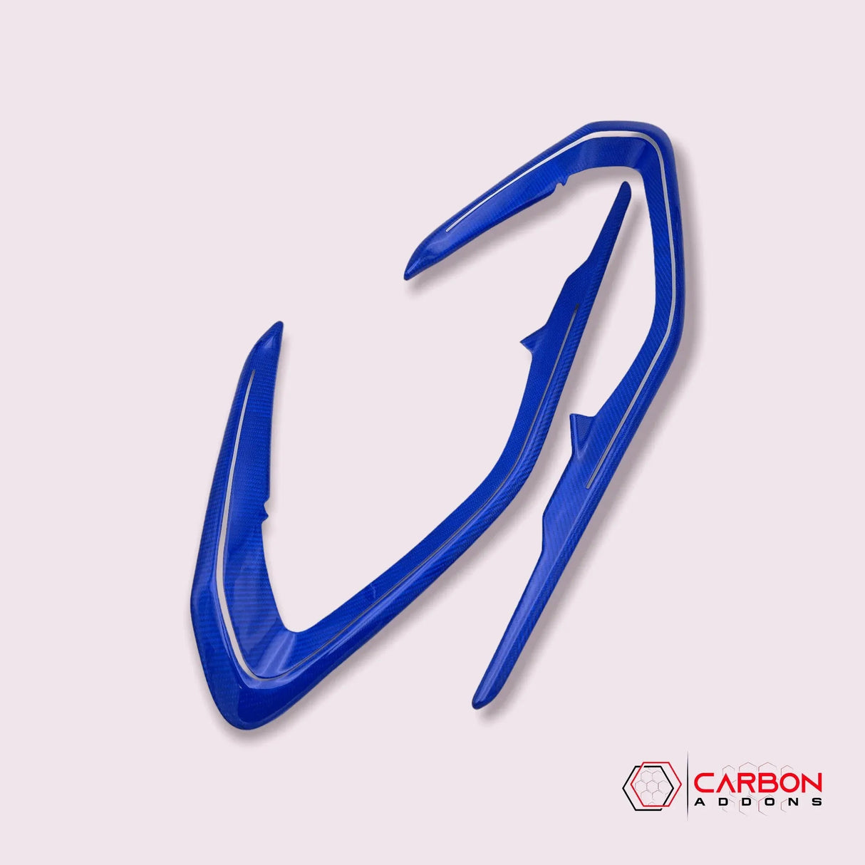 2016-2024 Camaro Real Carbon Fiber Interior Door Panel Chrome Trim Cover