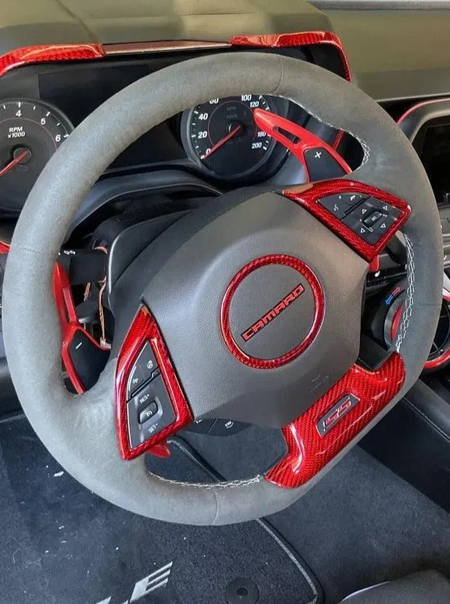 2016-2024 Camaro Steering Wheel and Airbag Chrome Delete Covers