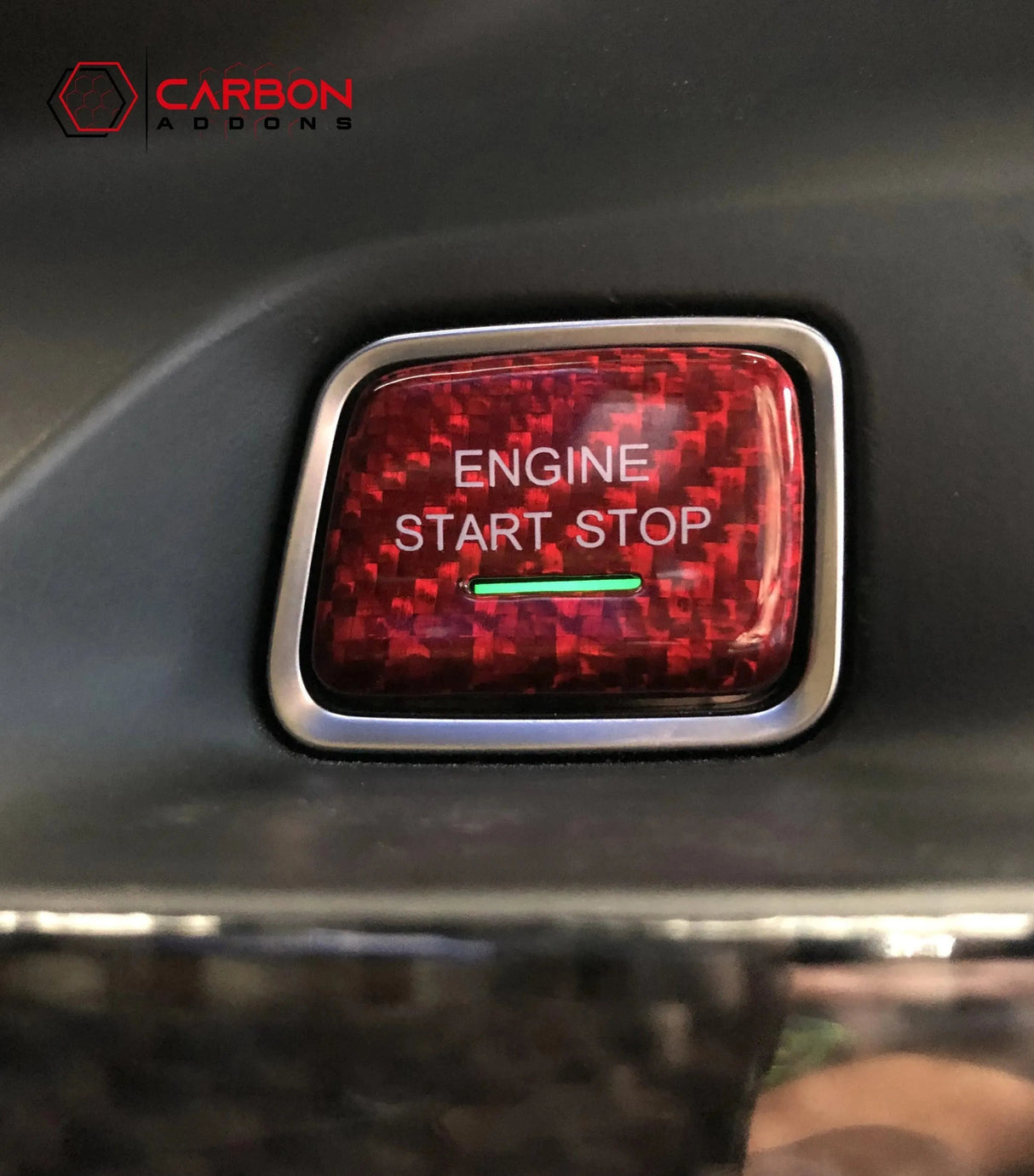 2016-2024 Camaro/2014-2019 Corvette Carbon Fiber Start Stop Engine Button Cover