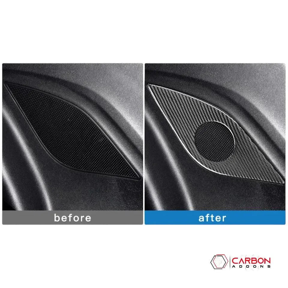 2016-2024 Chevrolet Camaro Real Carbon Fiber Rear Seat Speaker Trim Overlay