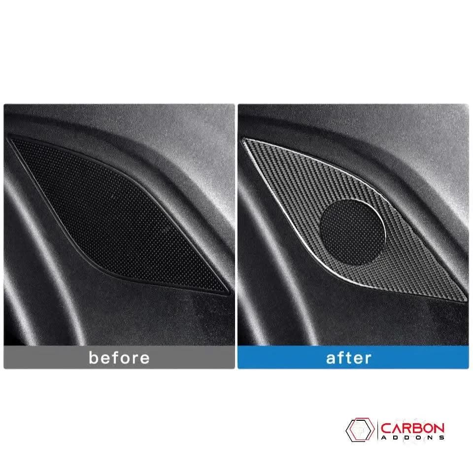 2016-2024 Chevrolet Camaro Real Carbon Fiber Rear Seat Speaker Trim Overlay
