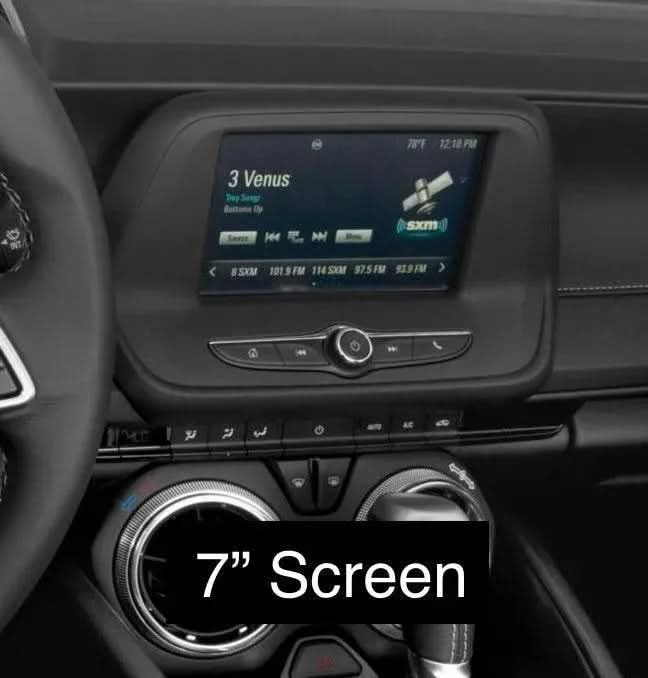 2016-2024 Chevy Camaro Carbon Fiber Infotainment Radio Screen Trim Cover