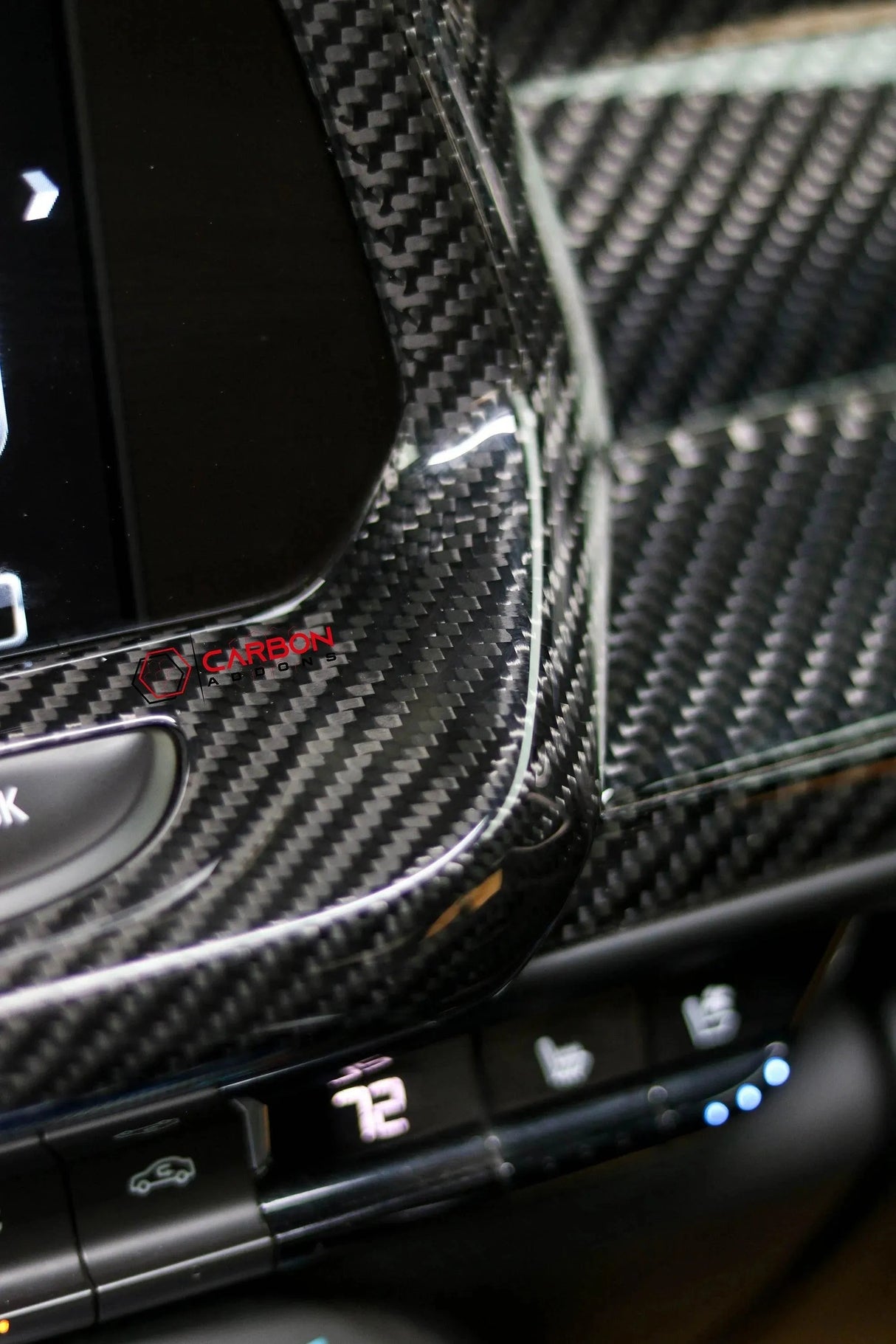 2016-2024 Chevy Camaro Carbon Fiber Infotainment Radio Screen Trim Cover