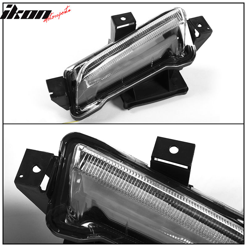2016-2024 Chevy Camaro Clear Fog Lights w/ Amber Switchback Signal ABS