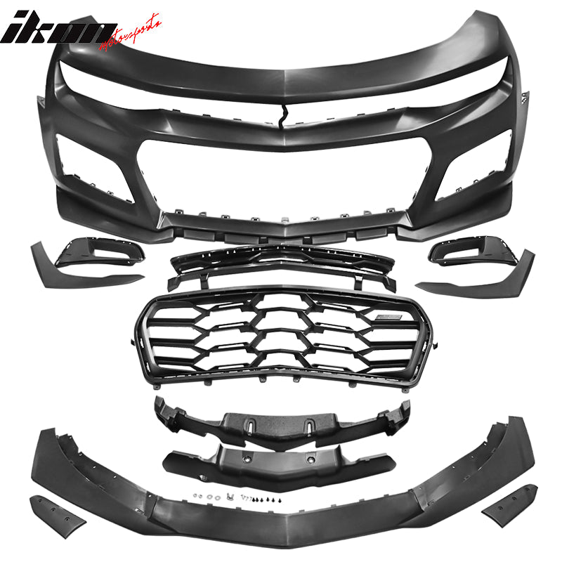2016-2024 Chevy Camaro Front Bumper Cover Conversion 1LE Style Unpaint