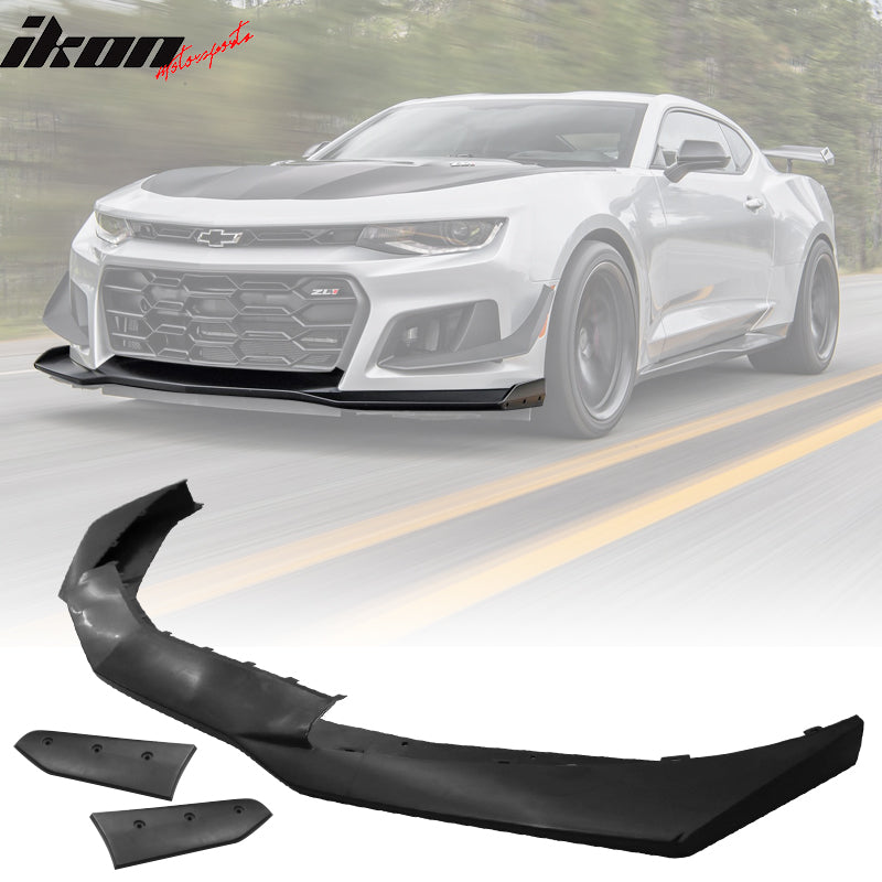 2016-2024 Chevy Camaro 1LE Style Front Lip Spoiler Unpainted PP