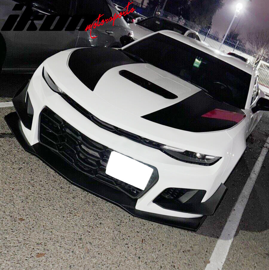 2016-2024 Chevy Camaro 1LE Style Front Lip Spoiler Unpainted PP