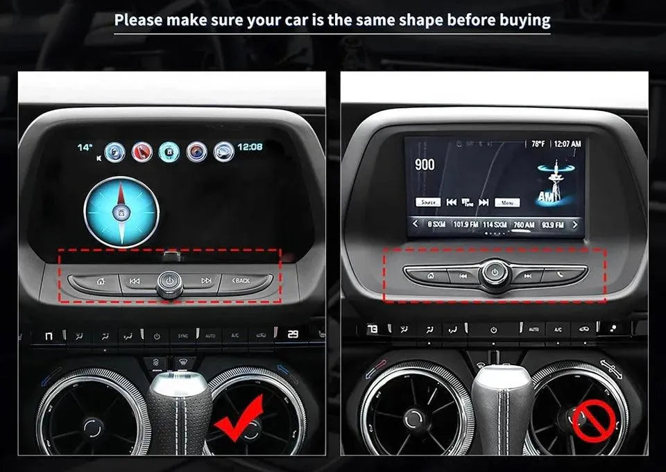 2016-2024 Chevy Camaro Real Carbon Fiber Interior Radio Navigation Button Covers