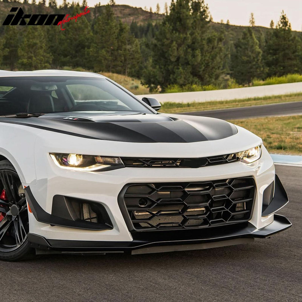 2016-2024 Chevrolet Camaro 1LE Style 2PCS Front Bumper Side Canards PP