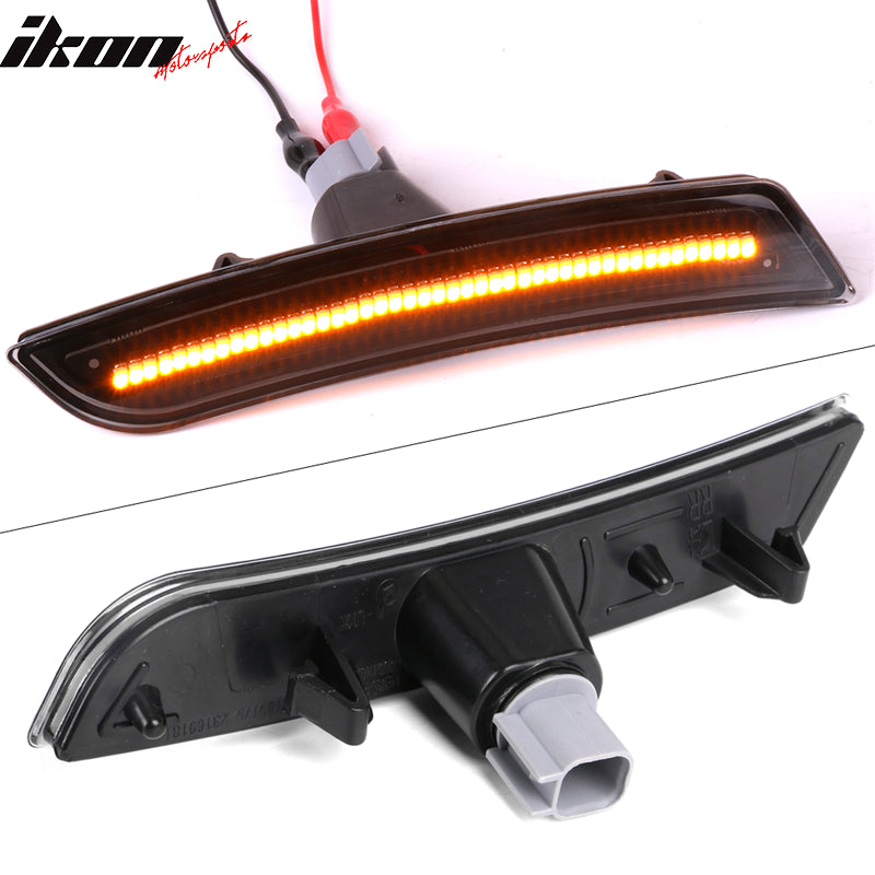 2016-2024 Chevy Camaro Front Rear Side Marker Lights Yellow Red Lamps