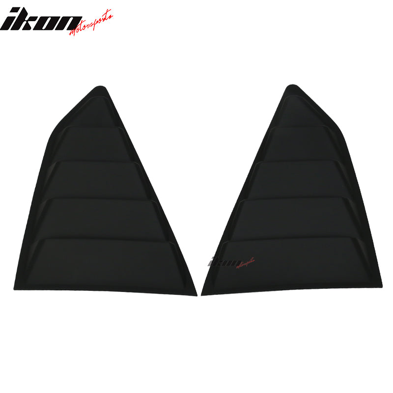 2016-2024 Chevy Camaro Unpainted Rear Side Window Louver Air Vent ABS