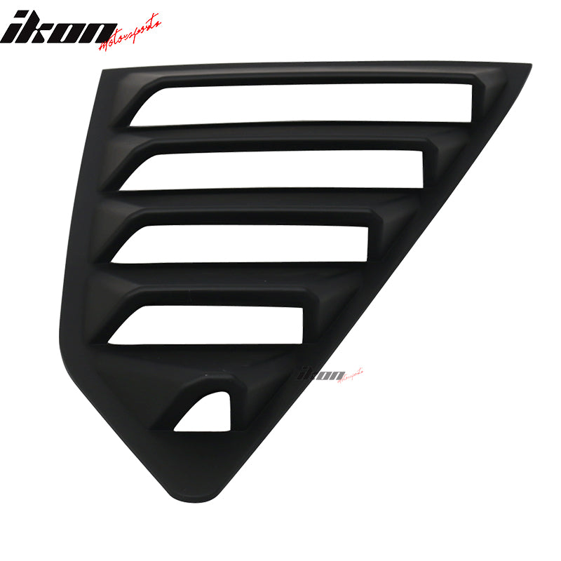 2016-2024 Chevy Camaro Unpainted Rear Side Window Louver Air Vent ABS
