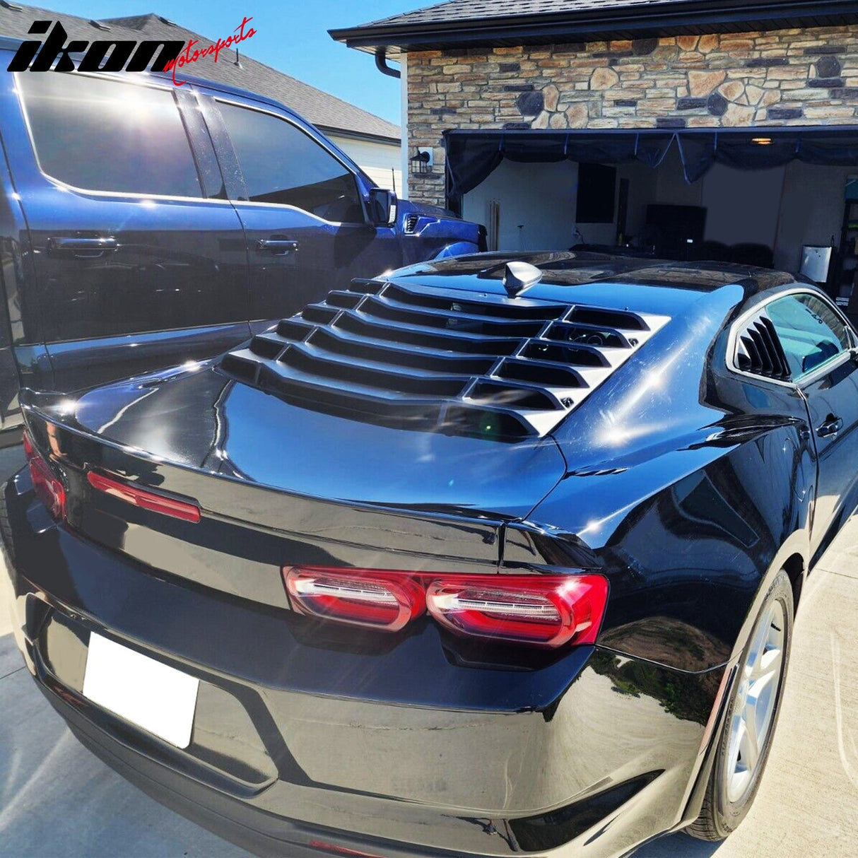 2016-2024 Chevy Camaro Unpainted Rear Side Window Louver Air Vent ABS