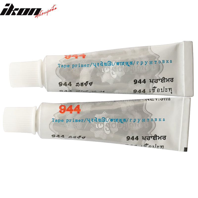 2016-2024 Chevy Camaro Black Rear Window Louvers Pair ABS