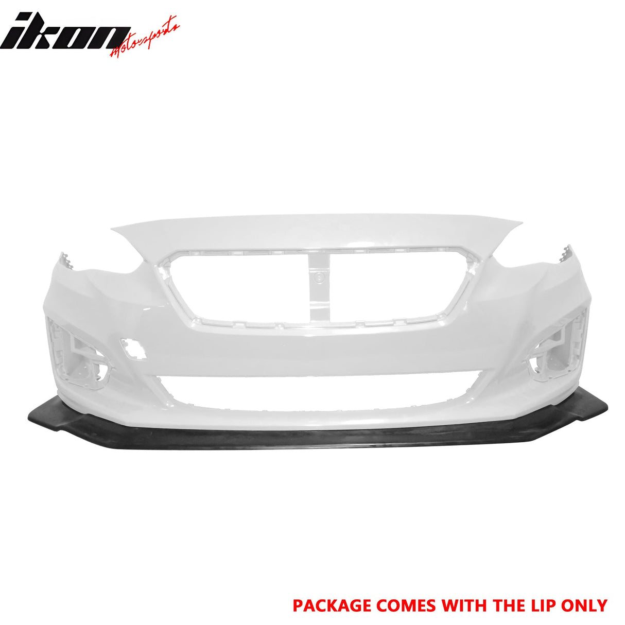 2017-2019 Subaru Impreza IKON Style Unpainted Front Bumper Lip PU