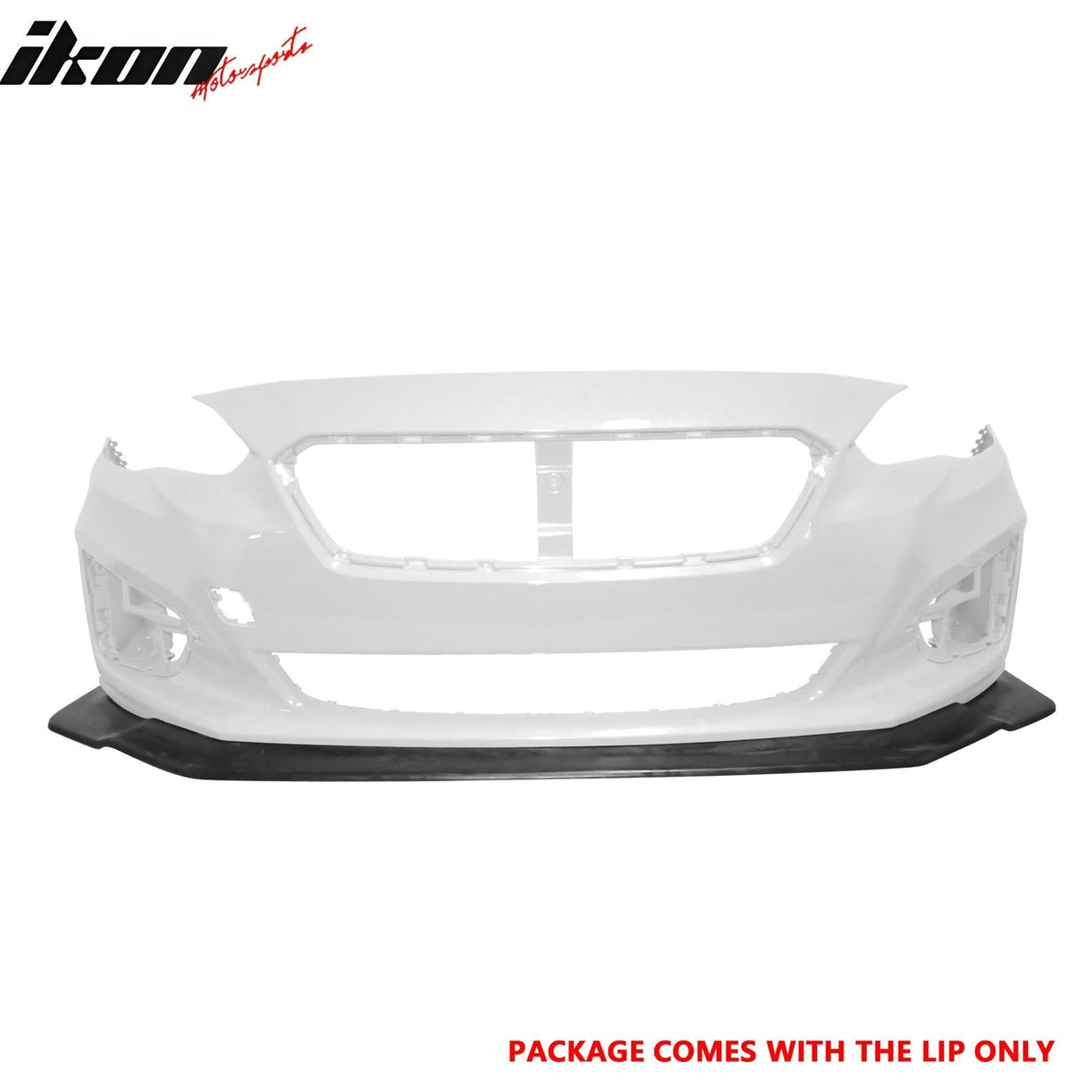 2017-2019 Subaru Impreza IKON Style Unpainted Front Bumper Lip PU