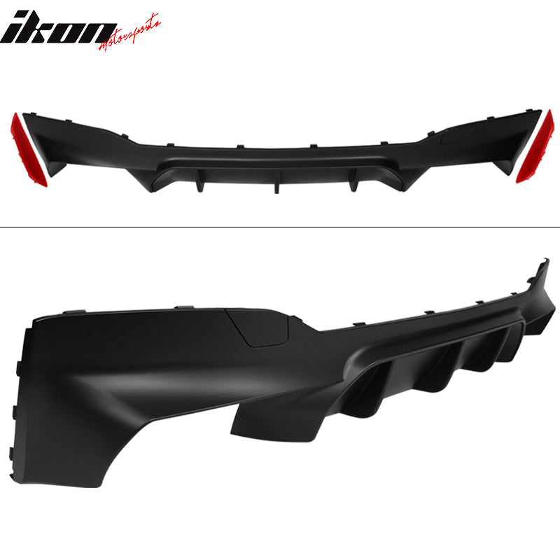 2017-2020 BMW 5 Series G30 Rear Bumper Lip Diffuser Quad Outlets
