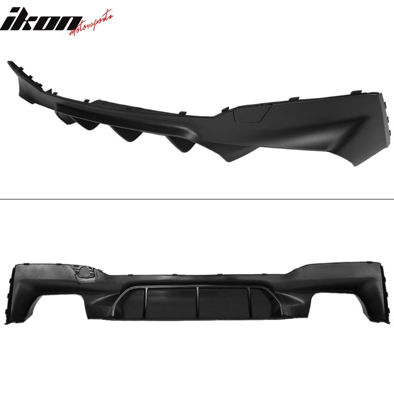 2017-2020 BMW 5 Series G30 Rear Bumper Lip Diffuser Quad Outlets