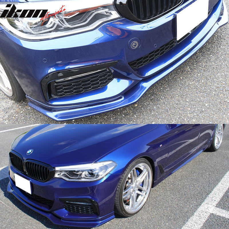 2017-2020 BMW G30 5 Series 540i M Sport Front Bumper Lip Spoiler PU