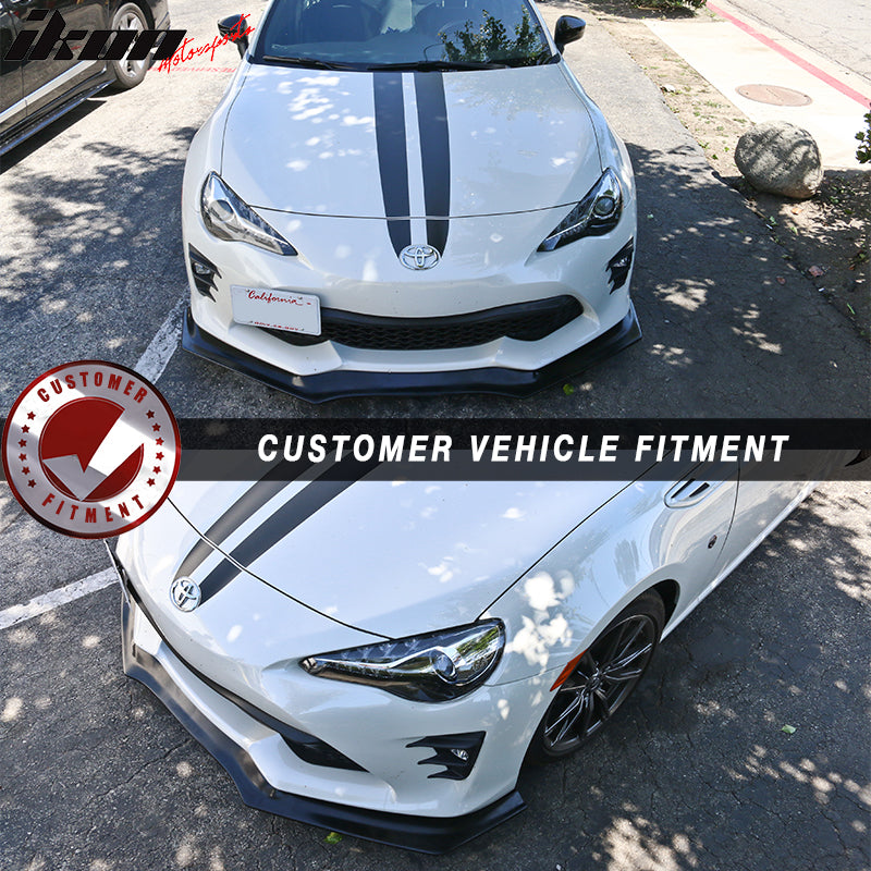 2017-2020 Toyota 86 GT Style Front Bumper Lip - PU
