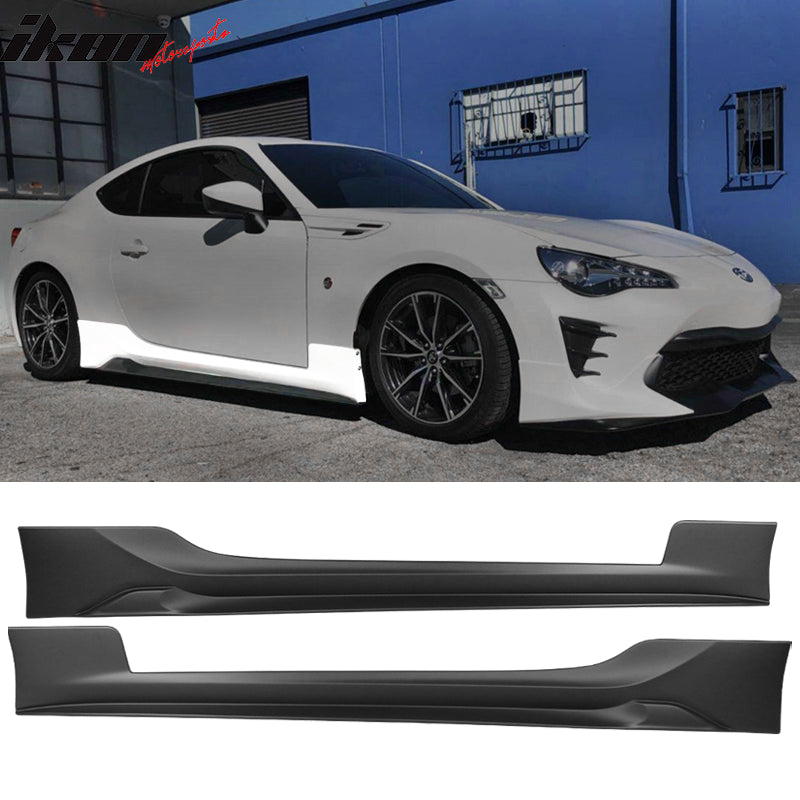 2017-2020 Toyota 86 Side Skirts Rocker Panel Black PP