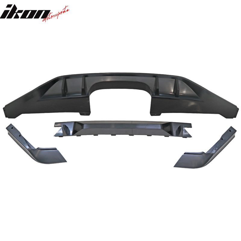 2017-2021 Honda Civic Hatchback Type R Black Rear Bumper Lip Kit PP