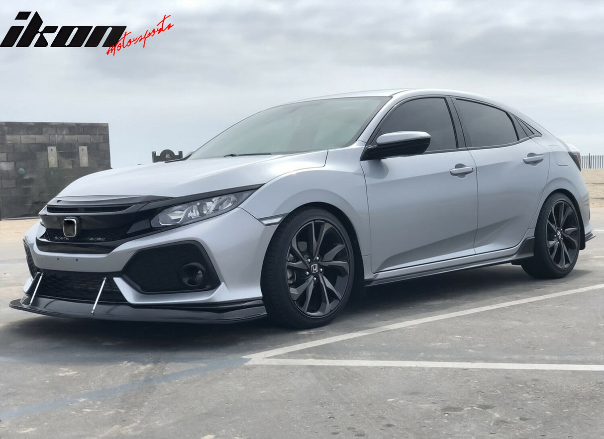 2017-2021 Honda Civic Si & Hatchback MDA Style Front Bumper Lip Kit PU
