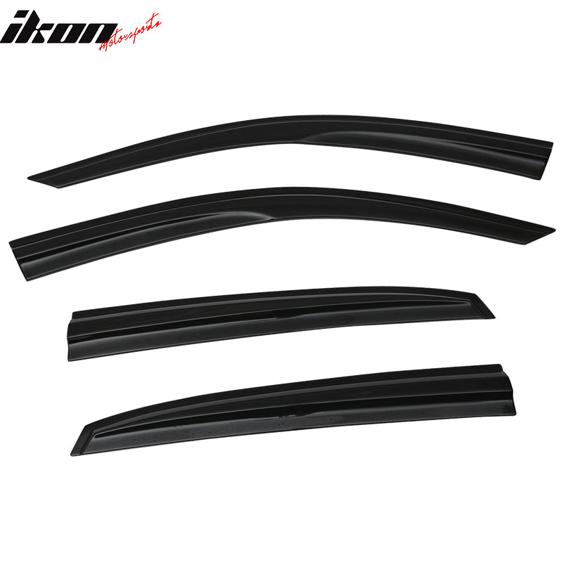 2017-2021 Honda Civic Hatchback 4PCS Mugen Style Window Visors Acrylic