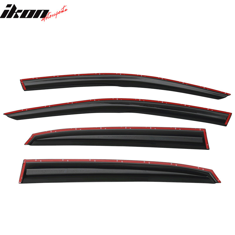 2017-2021 Honda Civic Hatchback 4PCS Mugen Style Window Visors Acrylic