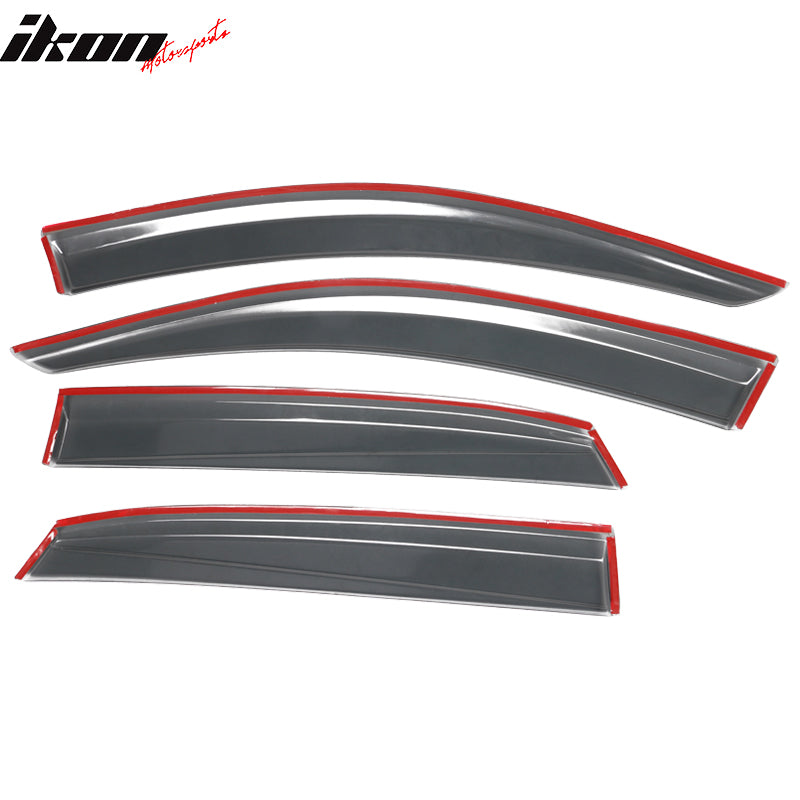 2017-2021 Honda Civic 10th Gen X HB5 Smoke/Tinted Window Visor Acrylic