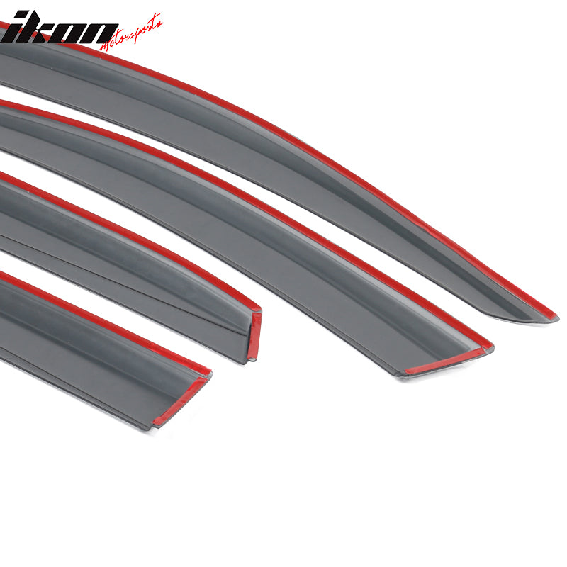 2017-2021 Honda Civic 10th Gen X HB5 Smoke/Tinted Window Visor Acrylic