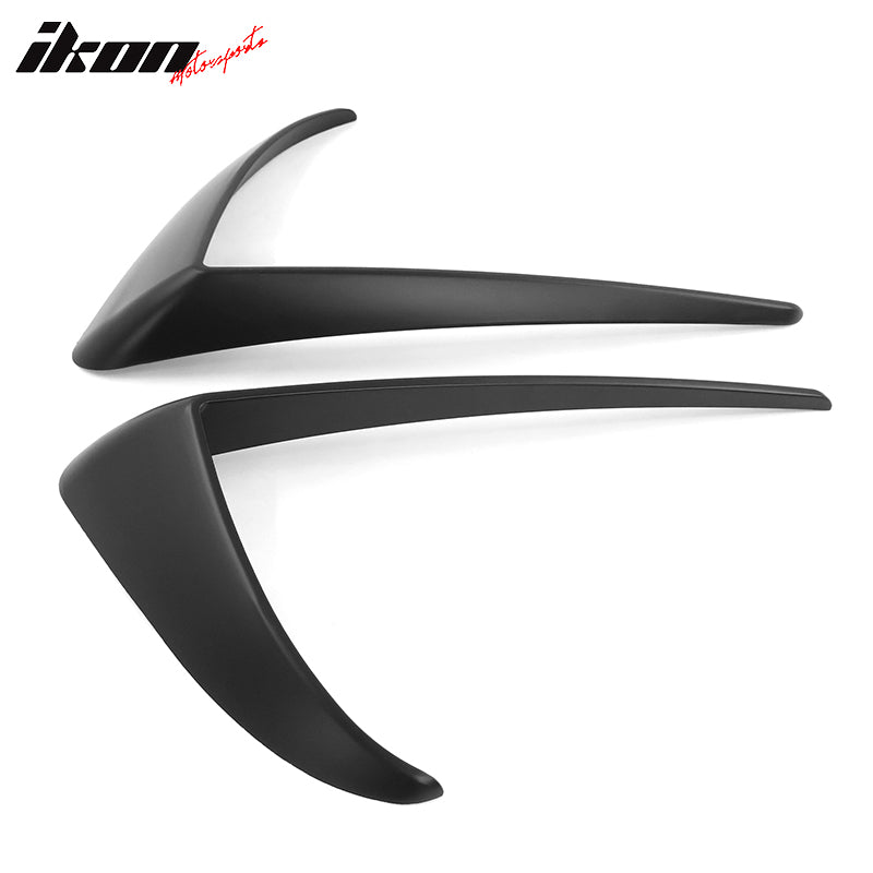 2017-2023 Tesla Model 3 Matte Black IKON Style Fog Light Trims ABS 2PC