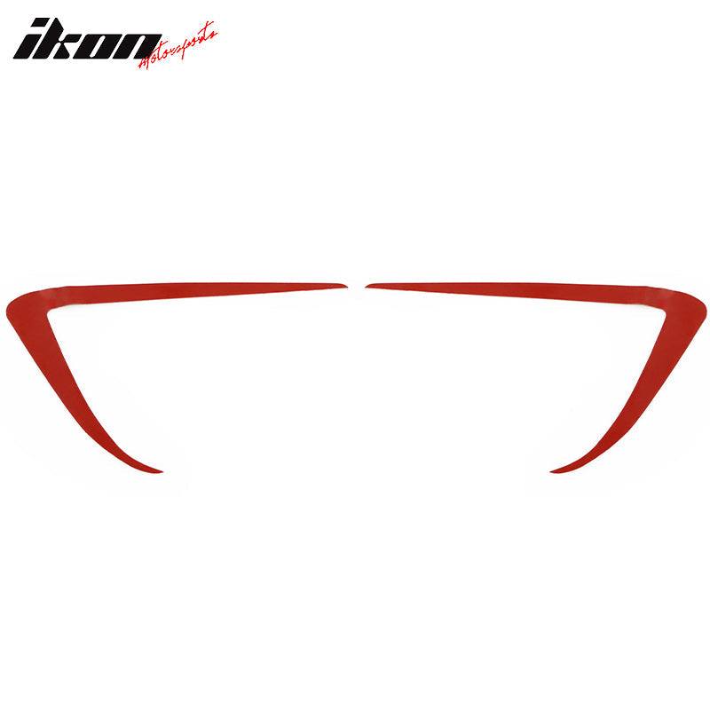 2017-2023 Tesla Model 3 Matte Black IKON Style Fog Light Trims ABS 2PC