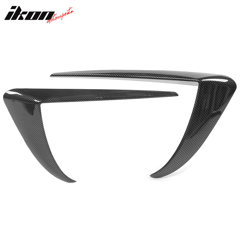 2017-2023 Tesla Model 3 Carbon Fiber Print IKON Style Fog Light Trims