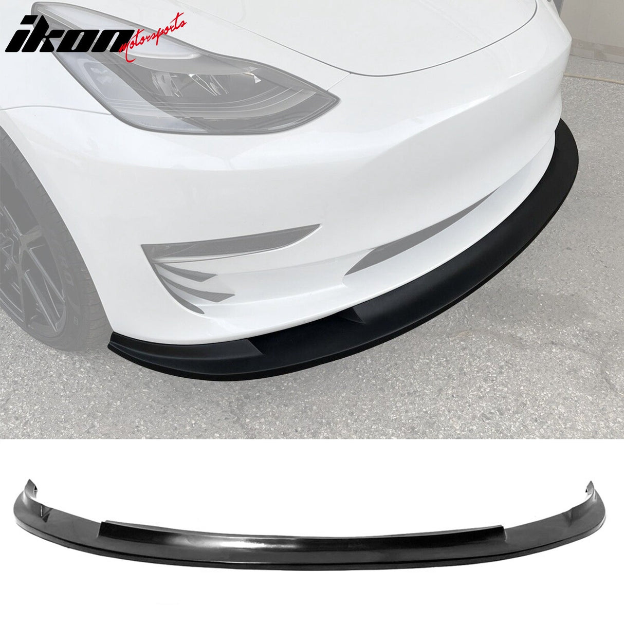 2017-2023 Tesla Model 3 MDA Style PU Front Bumper Lip Under Spoiler