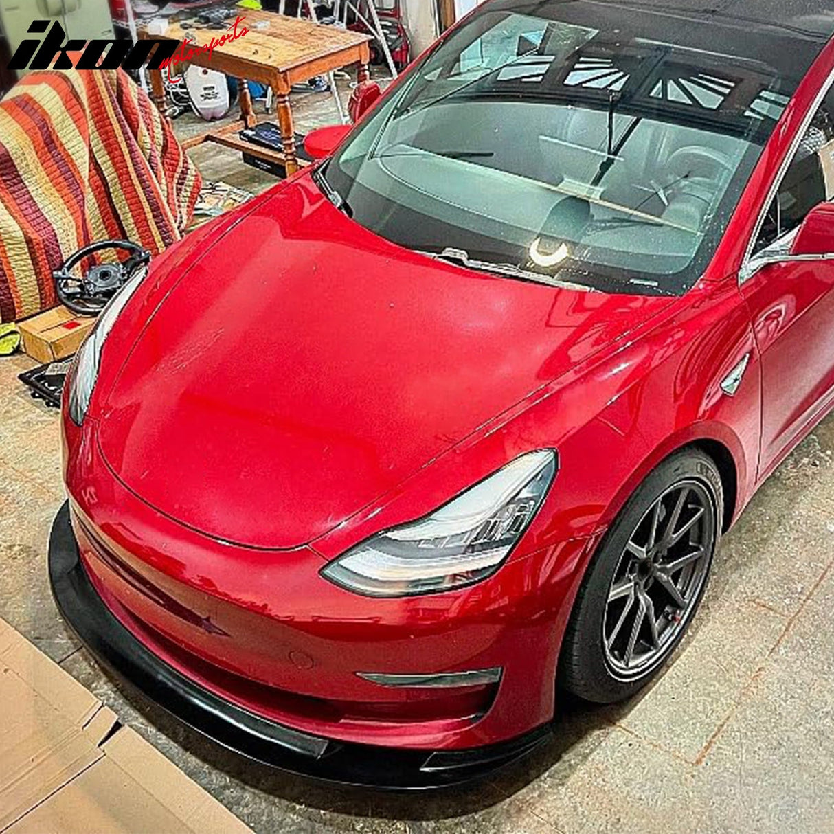 2017-2023 Tesla Model 3 MDA Style PU Front Bumper Lip Under Spoiler